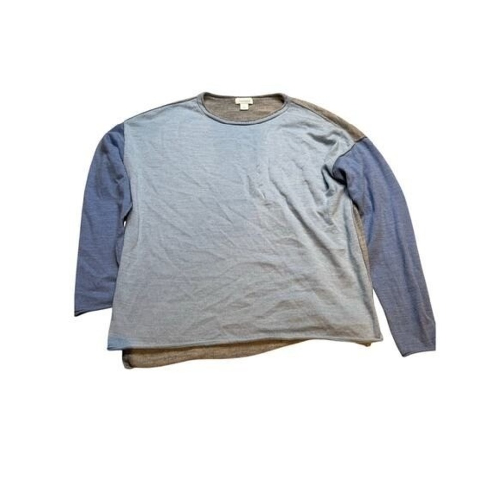 Sundance blue Color Block Long Sleeve Knit Top,‎ Comfy Casual Pullover